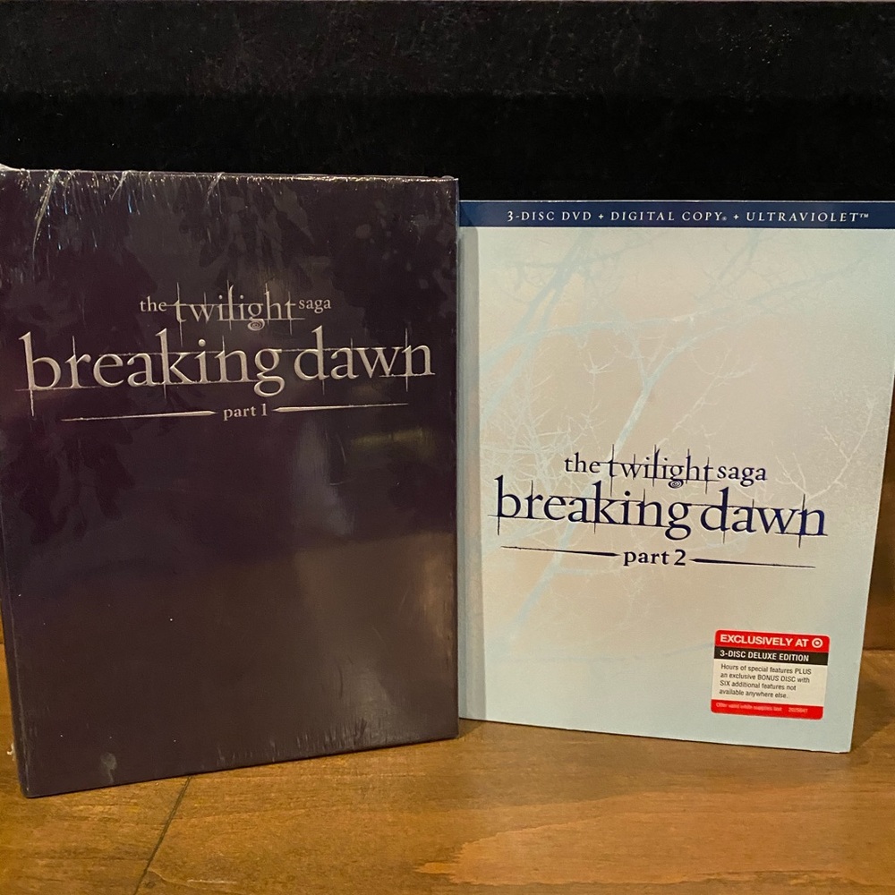 Breaking dawn set 1 and 2.